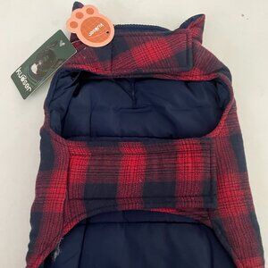 Red & Black Plaid Pet Jacket / Coat